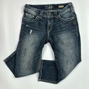 Silver Jeans Suki Surplus Carpi Denim Pants Size 28